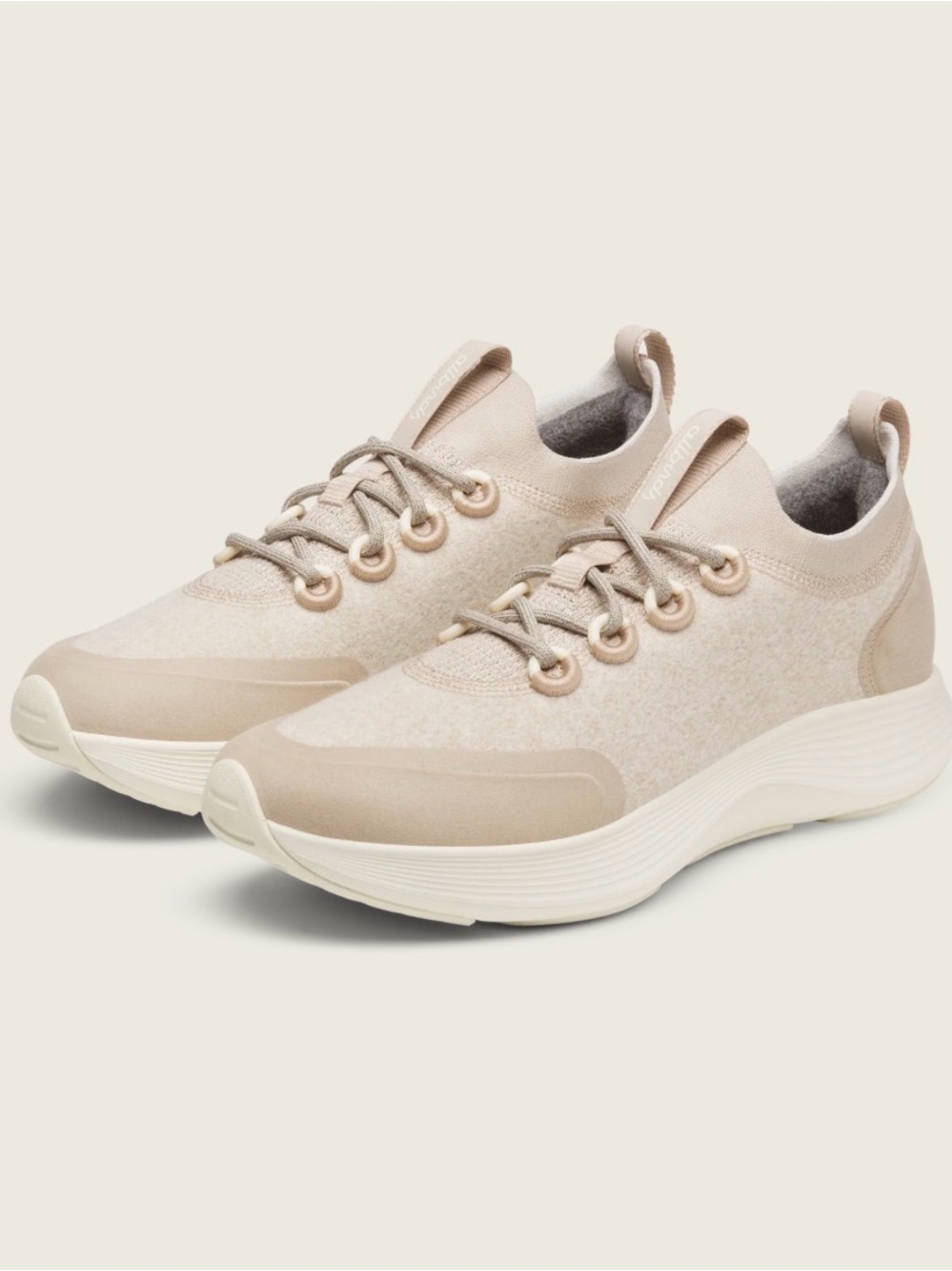 Womens Allbirds Wool Strider Shoe Beige Running Walking Sneakers - Picture 7 of 7
